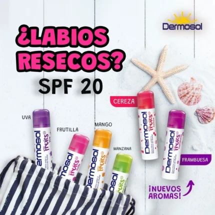 LIPSTICK DERMOSOL FRUITS X 6 UND