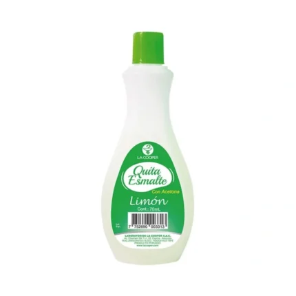 QUITA ESMALTE LA COOPER LIMON X 70 ML