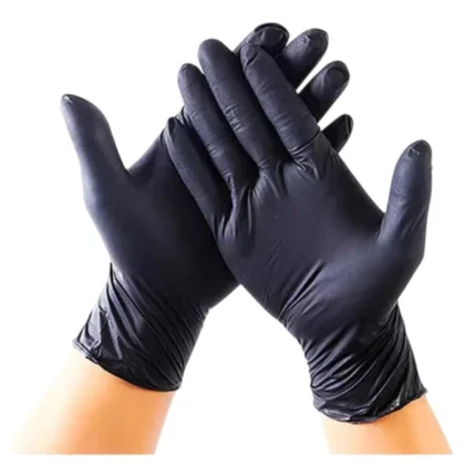 GUANTES NITRILO T/M - NEGRO X 100 UNDS