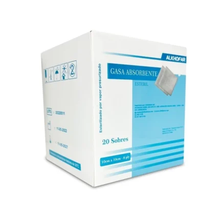 GASA ESTERIL DE 10 X 10 CM X 20 UND