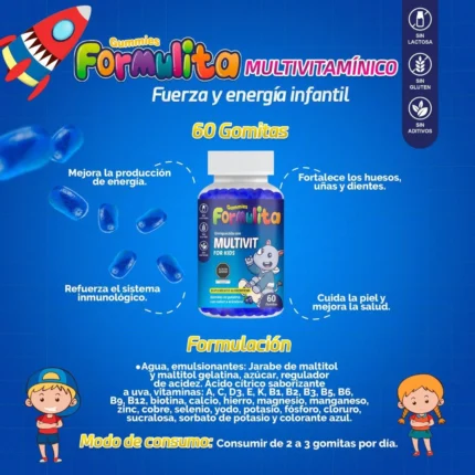 GOMITAS MULTIVITAMINICO X 60 UNIDAD