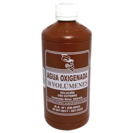AGUA OXIGENADA DE 10 VOLUMENES X 500 ML