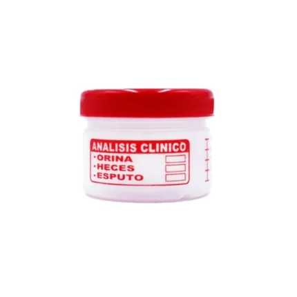 FRASCO DE MUESTRA NO ESTERIL T/ROJA